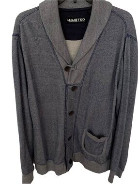 Unlisted Fleece Cardigan by Kenneth Cole Sz XL